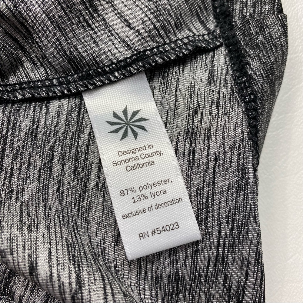 Athleta Gray Faux Wrap Dress Size Medium - Picture 2 of 7